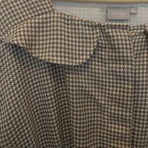 eshakti Dresses - Eshakti Houndstooth print dress in tan eshakti Dresses - Eshakti Houndstooth print dress in tan